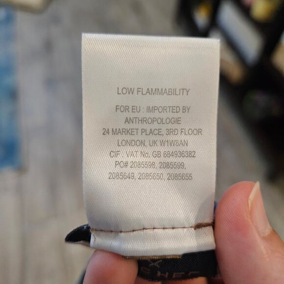 Kachel Anthropologie Jamie Kimono One Size Blue Floral Tassel Boho Resort Duster - Picture 14 of 14